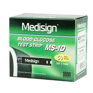 Medisign Blood Glucose Test Strip MS-1D 25's Pack