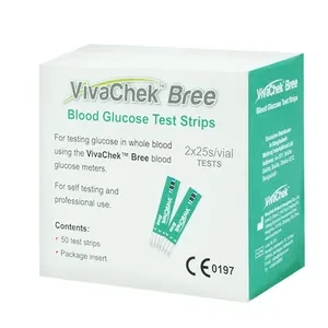 VivaChek Bree Blood Glucose Test Strips 25's Pack