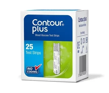 Contour Plus Blood Glucose Strip 25's Pack