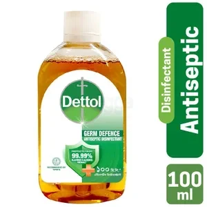 Dettol Antiseptic Disinfectant Liquid 100ml for First Aid, Medical & Personal Hygiene - Use Diluted
