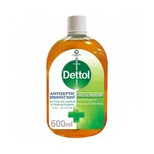 Dettol Antiseptic Disinfectant Liquid 500ml for First Aid, Medical & Personal Hygiene- use diluted